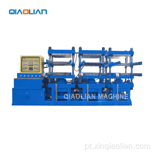 Máquina de moldagem por impressão a quente de fibra de carbono de estação de estação múltipla